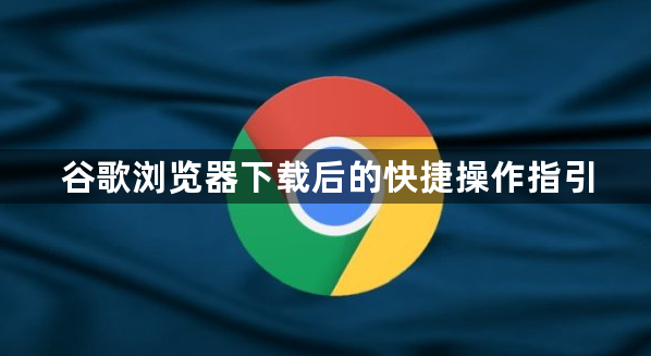 谷歌浏览器下载后的快捷操作指引1