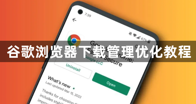 谷歌浏览器下载管理优化教程1