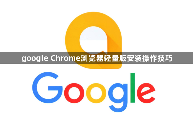 google Chrome浏览器轻量版安装操作技巧1