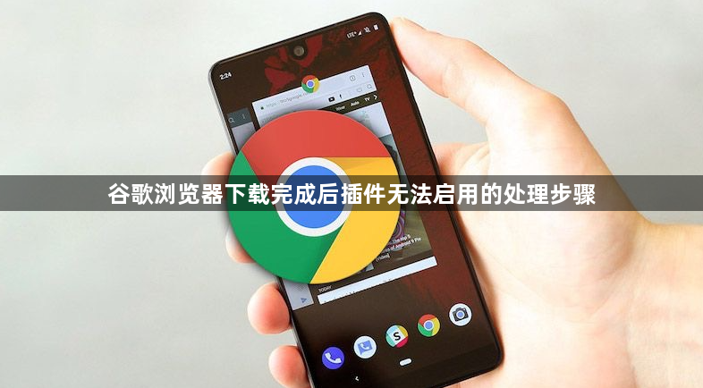 谷歌浏览器下载完成后插件无法启用的处理步骤1