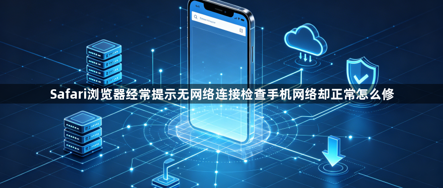 Safari浏览器经常提示无网络连接检查手机网络却正常怎么修1