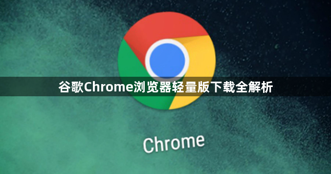 谷歌Chrome浏览器轻量版下载全解析1
