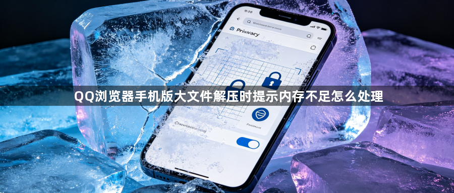 QQ浏览器手机版大文件解压时提示内存不足怎么处理1