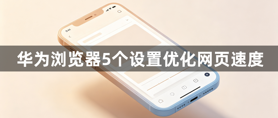 华为浏览器5个设置优化网页速度1