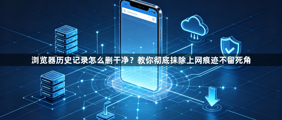 浏览器历史记录怎么删干净?教你彻底抹除上网痕迹不留死角1