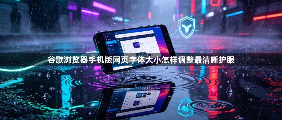谷歌浏览器手机版网页字体大小怎样调整最清晰护眼1