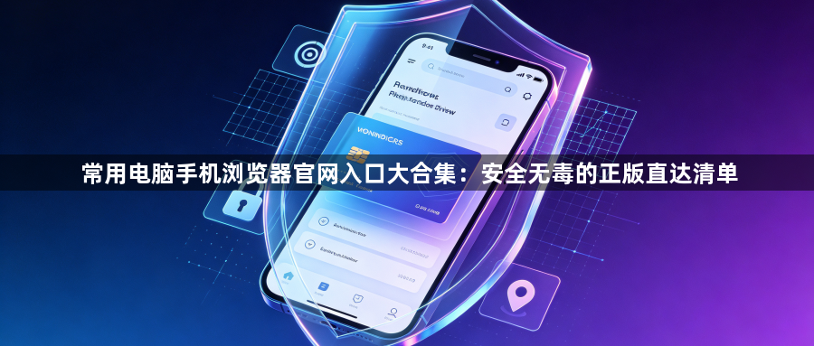 常用电脑手机浏览器官网入口大合集：安全无毒的正版直达清单1