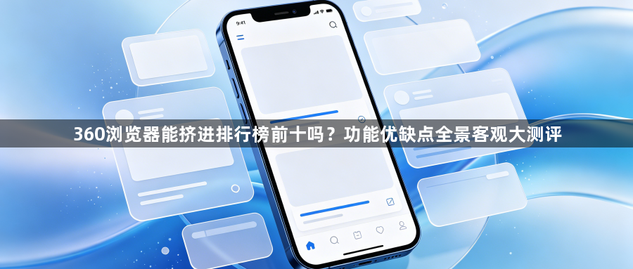 360浏览器能挤进排行榜前十吗?功能优缺点全景客观大测评1