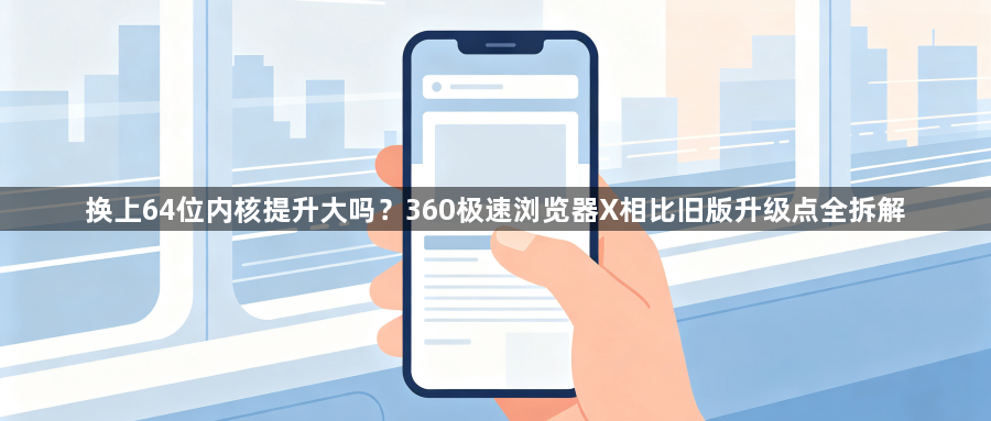 换上64位内核提升大吗？360极速浏览器X相比旧版升级点全拆解1
