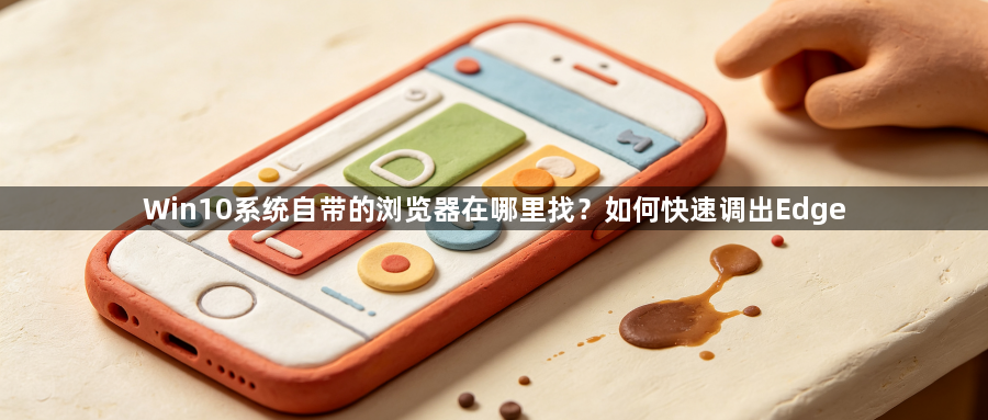 Win10系统自带的浏览器在哪里找？如何快速调出Edge1
