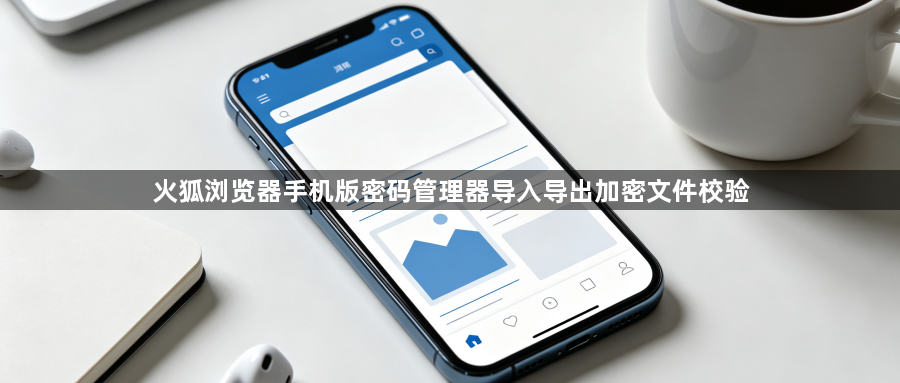 火狐浏览器手机版密码管理器导入导出加密文件校验1