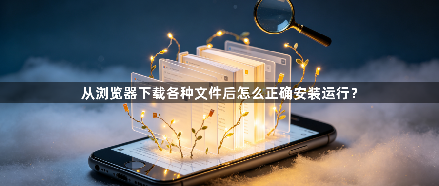 从浏览器下载各种文件后怎么正确安装运行?1