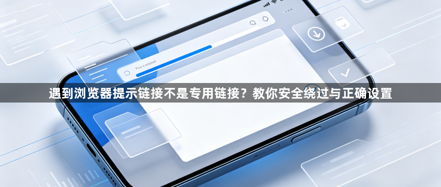 遇到浏览器提示链接不是专用链接？教你安全绕过与正确设置1