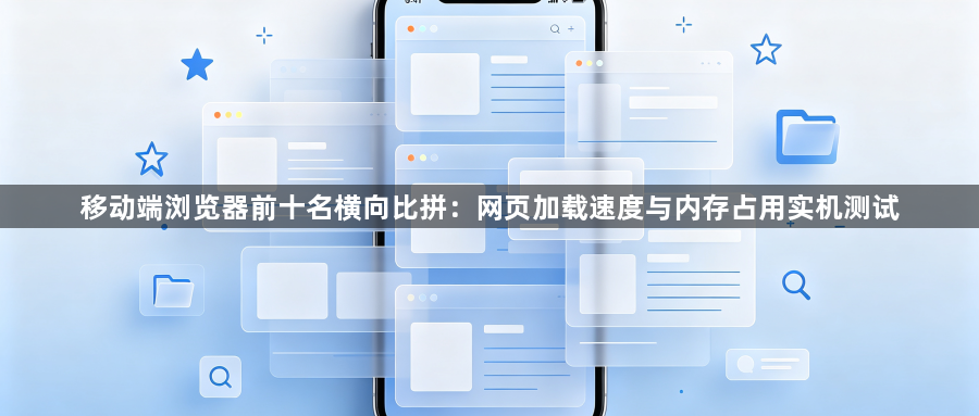 移动端浏览器前十名横向比拼:网页加载速度与内存占用实机测试1