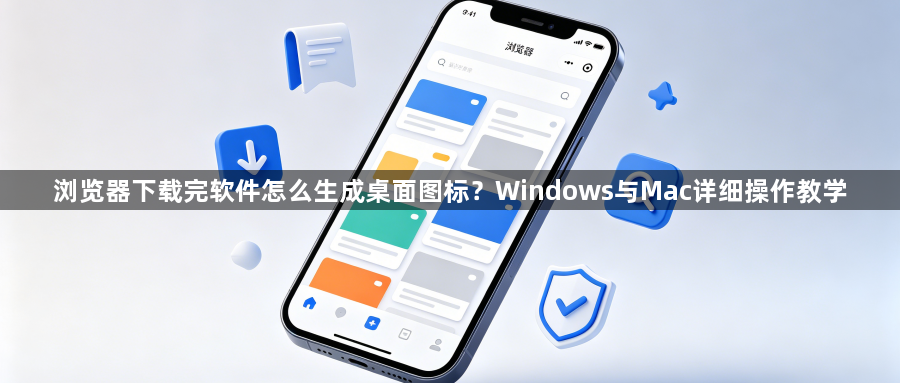 浏览器下载完软件怎么生成桌面图标?Windows与Mac详细操作教学1