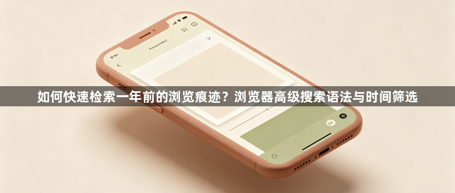 如何快速检索一年前的浏览痕迹？浏览器高级搜索语法与时间筛选1