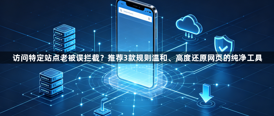 访问特定站点老被误拦截?推荐3款规则温和、高度还原网页的纯净工具1