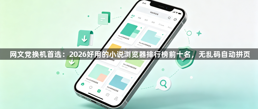 网文党换机首选：2026好用的小说浏览器排行榜前十名，无乱码自动拼页1