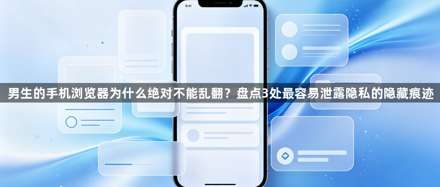男生的手机浏览器为什么绝对不能乱翻?盘点3处最容易泄露隐私的隐藏痕迹1